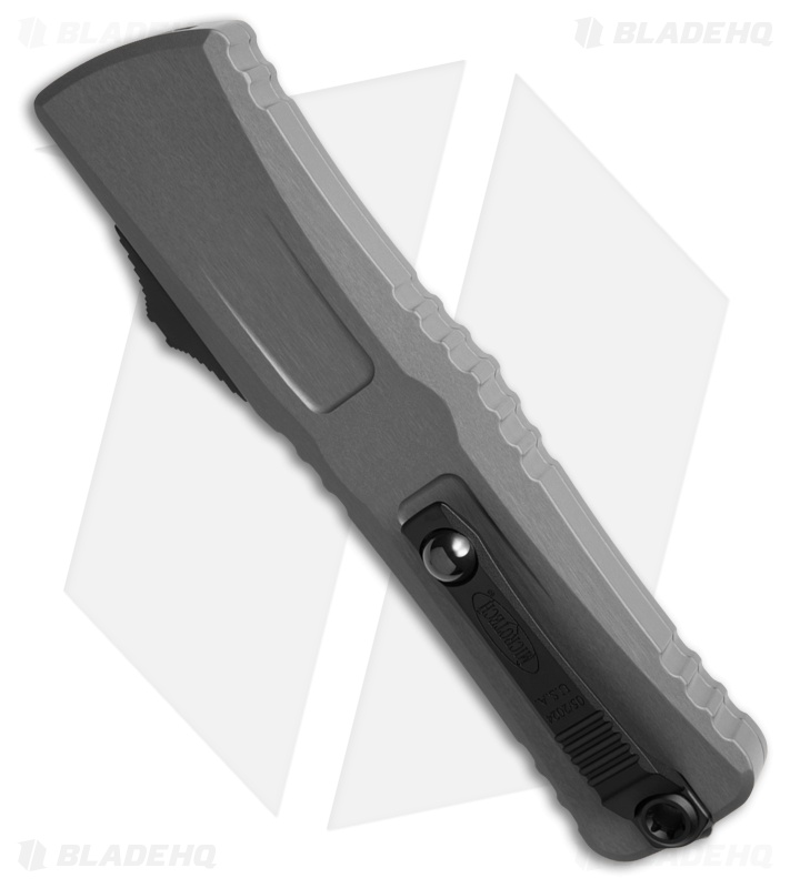 Microtech Combat Troodon D/E Gen III OTF Knife Natural Clear Al (4" Black Serr)