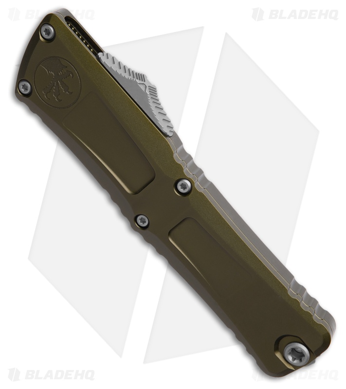 Microtech Combat Troodon D/E Gen III OTF Knife OD Green Aluminum (4" Apoc Serr)