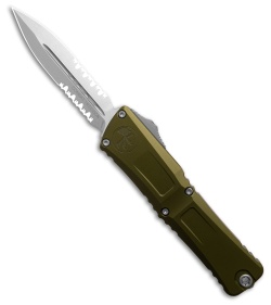 Microtech Combat Troodon D/E Gen III OTF Knife OD Green Aluminum (4" SW Serr)
