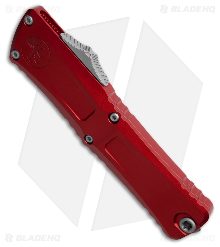 Microtech Combat Troodon D/E Gen III OTF Knife Red Aluminum (4" Apoc Full Serr)
