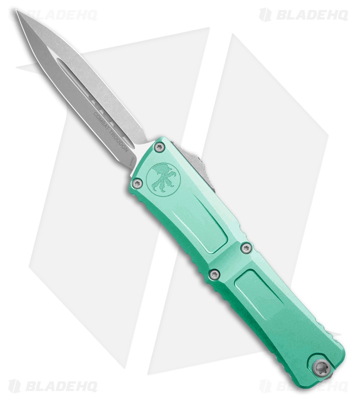Microtech Combat Troodon D/E Gen III OTF Knife Turquoise Al (4" Apocalyptic)