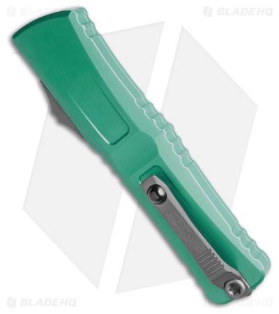 Microtech Combat Troodon D/E Gen III OTF Knife Turquoise Aluminum (4" Apoc Serr)