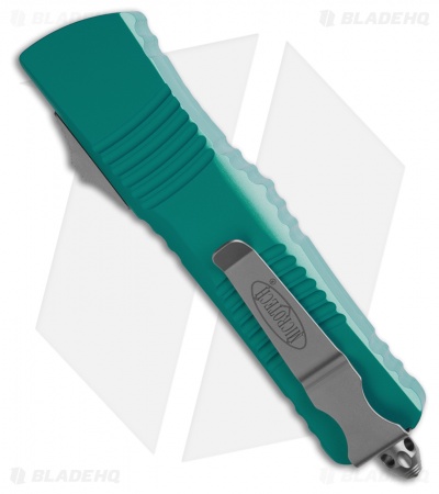 Microtech Combat Troodon D/E OTF Automatic Knife Turquoise (3.8" Stonewash)