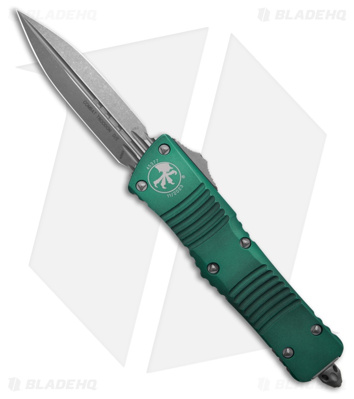 Microtech Combat Troodon OTF Auto Knife Weathered Turquoise (3.8" Apocalyptic)