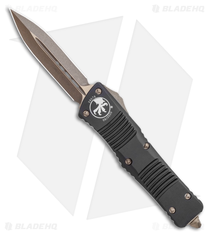 Microtech Combat Troodon D/E OTF Automatic (3.8" Bronze Apocalyptic) 142-13AP