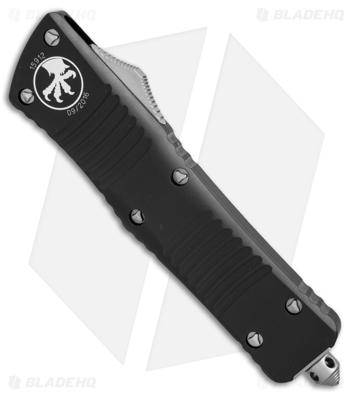 Microtech Combat Troodon OTF Knife D/E Dagger (3.8" Satin Full Serr) 142-6