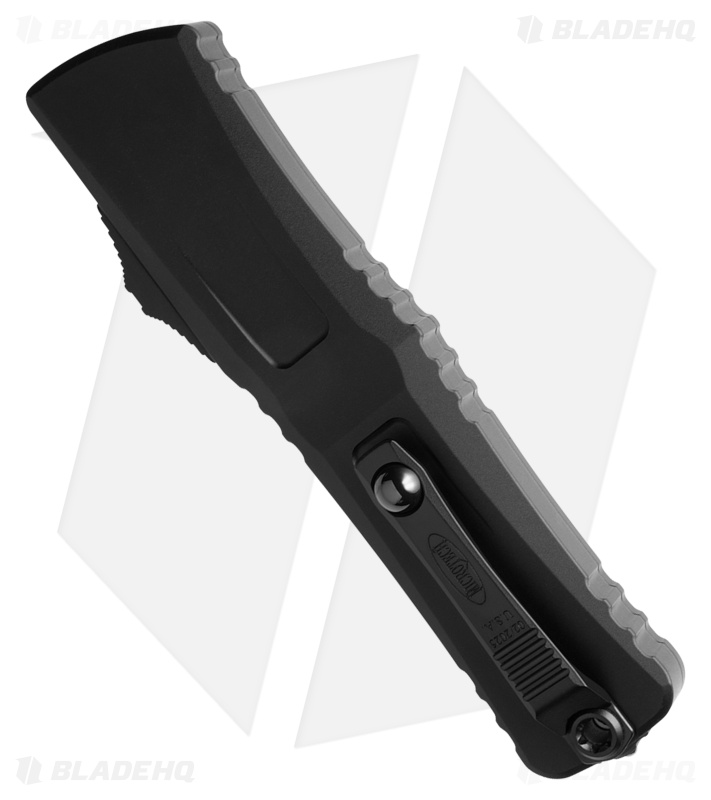 Microtech Combat Troodon Gen III Bowie OTF Knife Black Aluminum (4" Black)