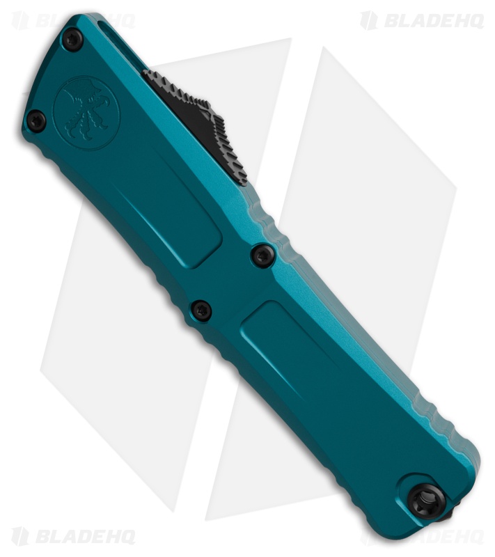 Microtech Combat Troodon Gen III D/E OTF Knife Blue Al (3.8" Black Full Serr)