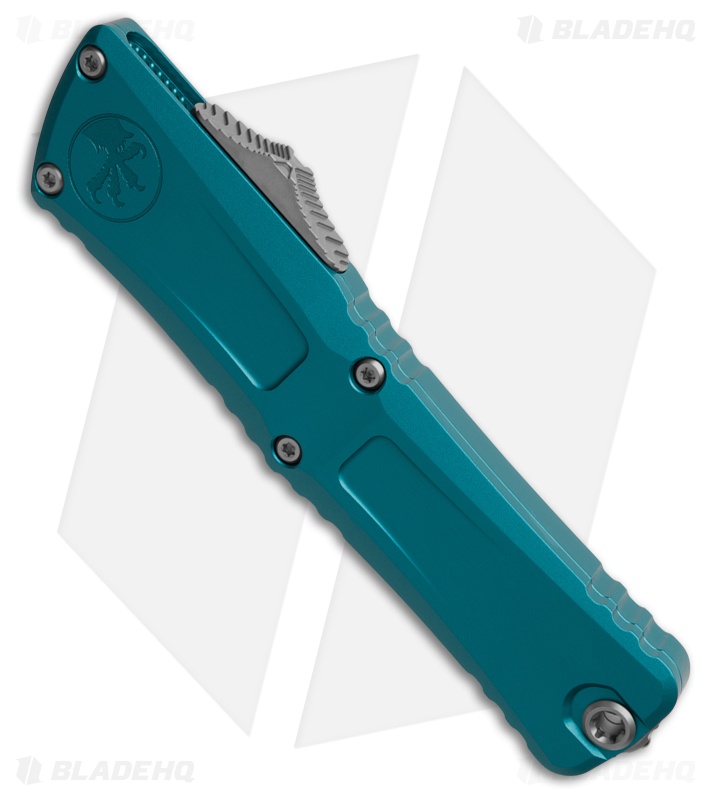 Microtech Combat Troodon Gen III D/E OTF Knife Blue Al (4" SW Serr) 1142-11BL