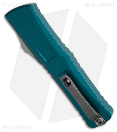 Microtech Combat Troodon Gen III D/E OTF Knife Blue Aluminum (3.8" SW Full Serr)