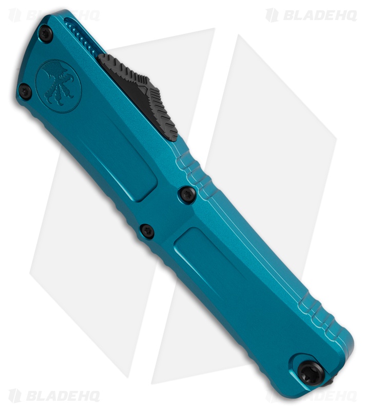 Microtech Combat Troodon Gen III OTF Knife Blue Al (3.8" Black Serr)1143-2BL
