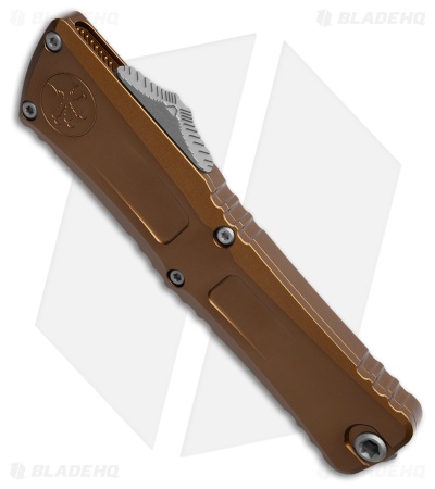 Microtech Combat Troodon Gen III OTF Knife Tan Aluminum (4" Apocalyptic)