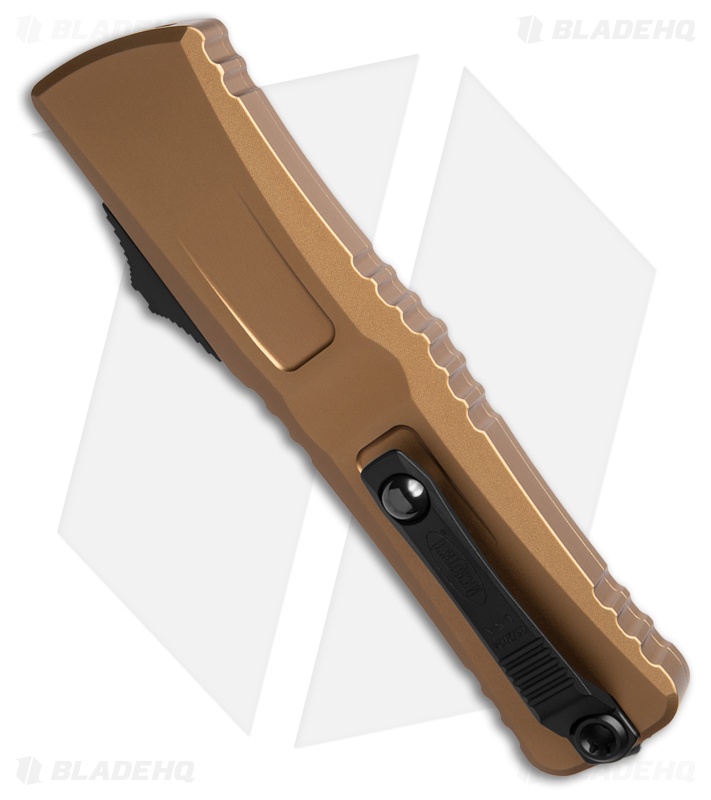 Microtech Combat Troodon Gen III OTF Knife Tan Aluminum (4" Black) 1142-1TA
