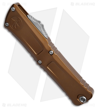 Microtech Combat Troodon Gen III OTF Knife Tan Aluminum (4" Stonewash) 1142-10TA
