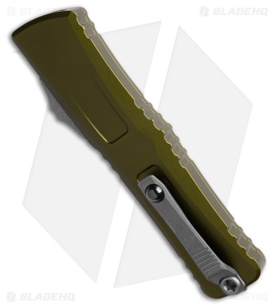 Microtech Combat Troodon D/E Gen III OTF Knife OD Green Aluminum (4" SW Serr)