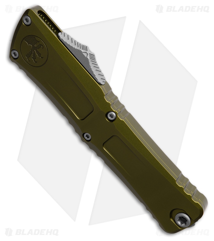 Microtech Combat Troodon D/E Gen III OTF Knife OD Green Aluminum (4" SW Serr)