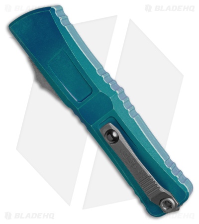 Microtech Combat Troodon Gen III S/E OTF Knife Marbled Blue Aluminum (4" Apoc)
