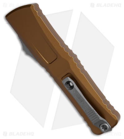Microtech Combat Troodon Gen III S/E OTF Knife Tan Aluminum (4" Apoc Serr)