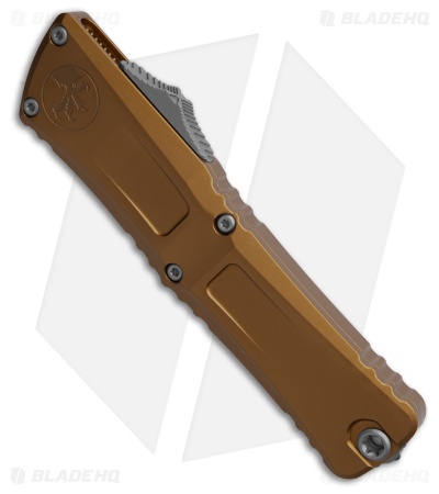 Microtech Combat Troodon Gen III S/E OTF Knife Tan Aluminum (4" Apoc Serr)