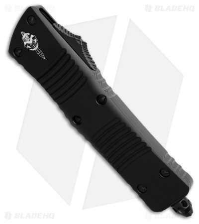Microtech Combat Troodon Hellhound Razor OTF Knife Black  (4" Two-Tone)