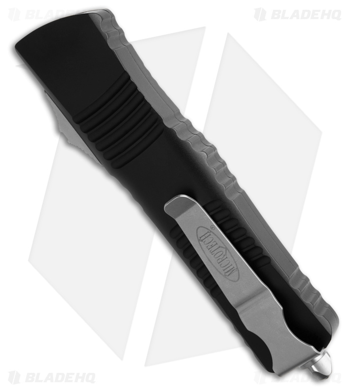 Microtech Combat Troodon OTF Knife D/E Dagger (3.8" Stonewash Full Serr) 142-12