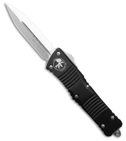 Microtech Combat Troodon OTF Knife D/E Dagger (3.8" Stonewash Full Serr) 142-12