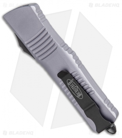 Microtech Combat Troodon OTF D/E Automatic Knife Gray (3.8" Black Serr)