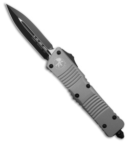 Microtech Combat Troodon OTF Dagger Knife Ti Gray Aluminum (3.8" Black) 142-1TG