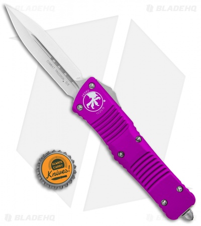 Microtech Combat Troodon D/E OTF Automatic Knife Violet (3.8" Stonewash) 
