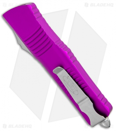 Microtech Combat Troodon D/E OTF Automatic Knife Violet (3.8" Stonewash) 