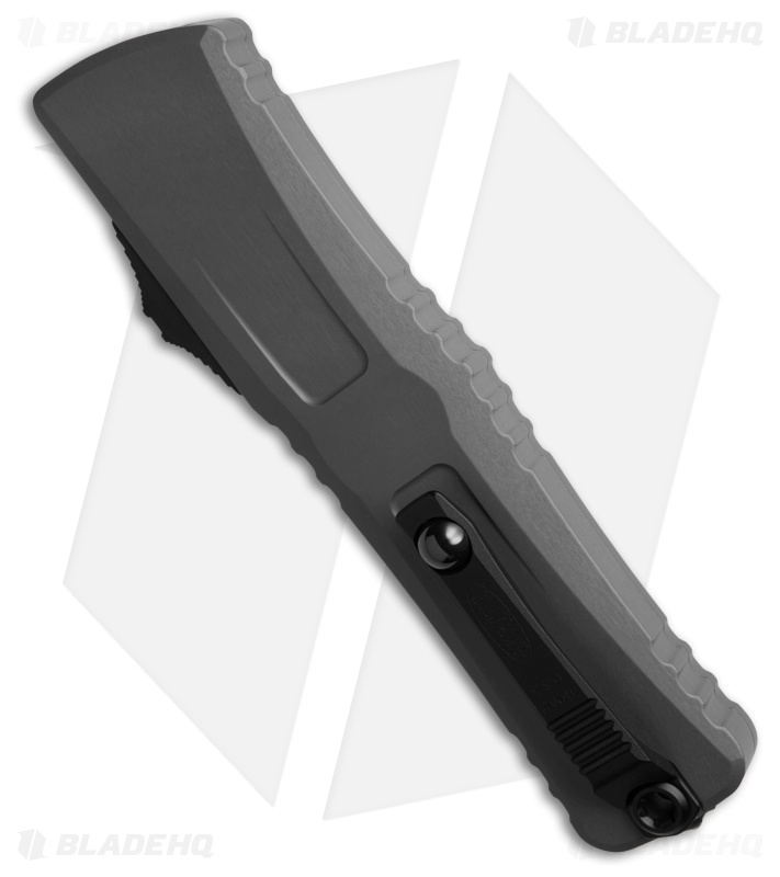 Microtech Combat Troodon Gen III OTF Knife Natural Clear Aluminum (4" Two-Tone)
