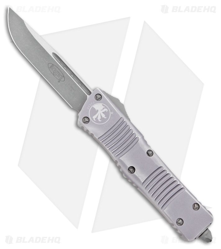 Microtech Combat Troodon S/E OTF Automatic Knife Gray Distressed (3.8")143-10DGY
