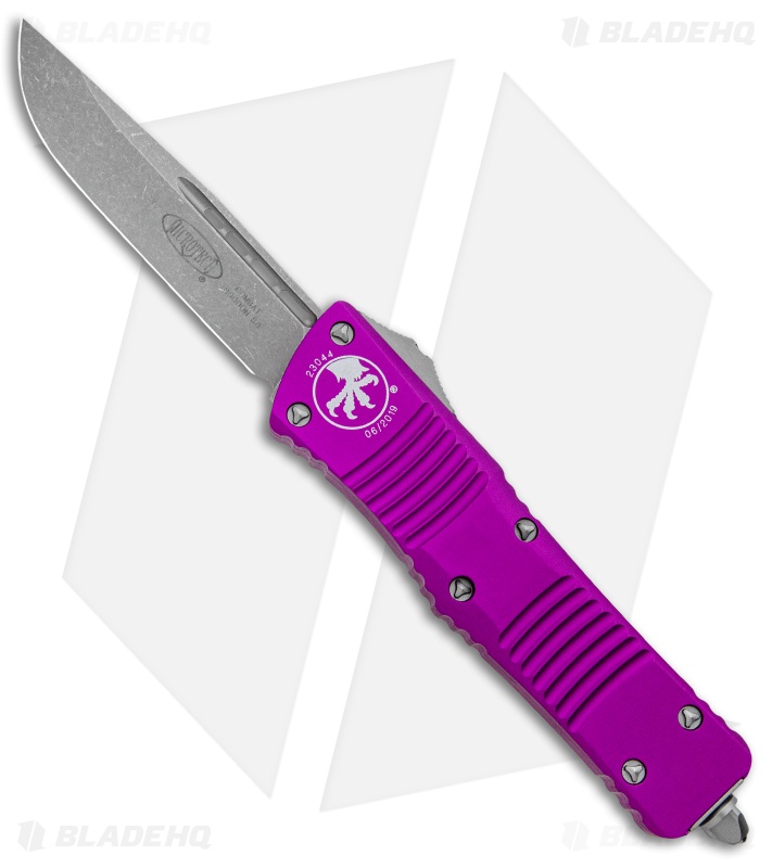 Microtech Combat Troodon S/E OTF Automatic Knife Violet (3.8" Apocalyptic)