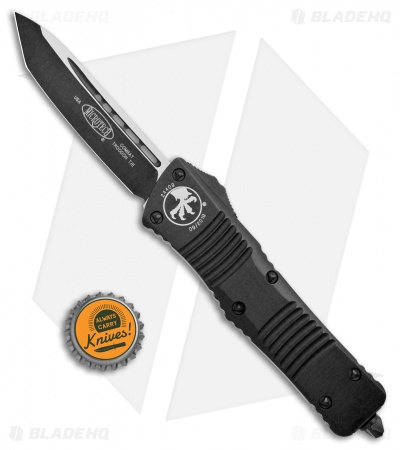 Microtech Combat Troodon T/E Automatic OTF Knife (3.8" Black) 144-1T