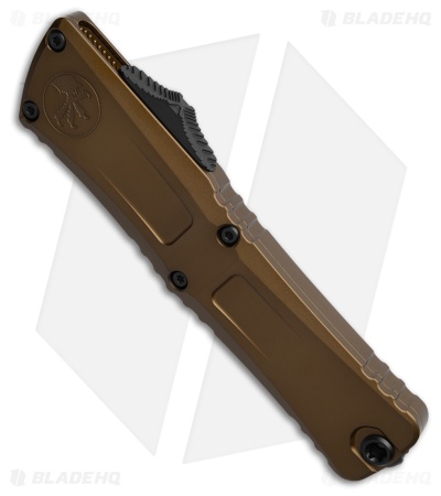 Microtech Combat Troodon Gen III T/E OTF Automatic Knife Tan Aluminum (4" Black)