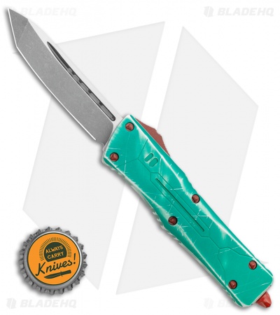 Microtech Combat Troodon Tanto Bounty Hunter Auto OTF Knife (Apocalyptic)