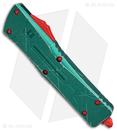 Microtech Combat Troodon Tanto Bounty Hunter OTF Knife (3.8" Apocalyptic Serr)