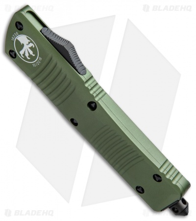 Microtech Combat Troodon S/E OTF Automatic Knife Green (3.8" Black Serr) 143-2OD