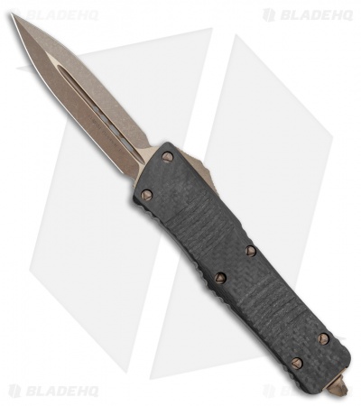 Microtech Signature Series Combat Troodon OTF Knife CF (3.8" Bronze Apocalyptic)