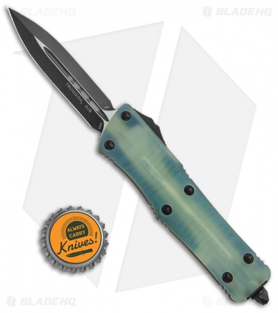 Microtech Signature Series Troodon D/E OTF Automatic Knife Jade G-10 (3" Black) 