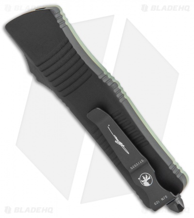 Microtech Signature Series Troodon D/E OTF Automatic Knife Jade G-10 (3" Black) 