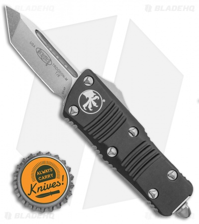 Microtech Troodon Mini T/E CA Legal OTF Automatic Knife Black (1.9" SW) 240-10