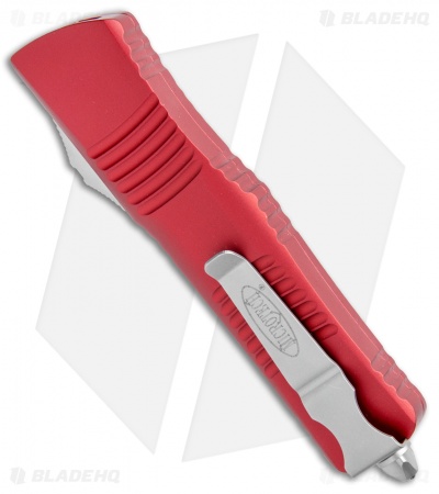 Microtech Combat Troodon D/E OTF Automatic Knife Red (3.8" Stonewash) 142-10RD