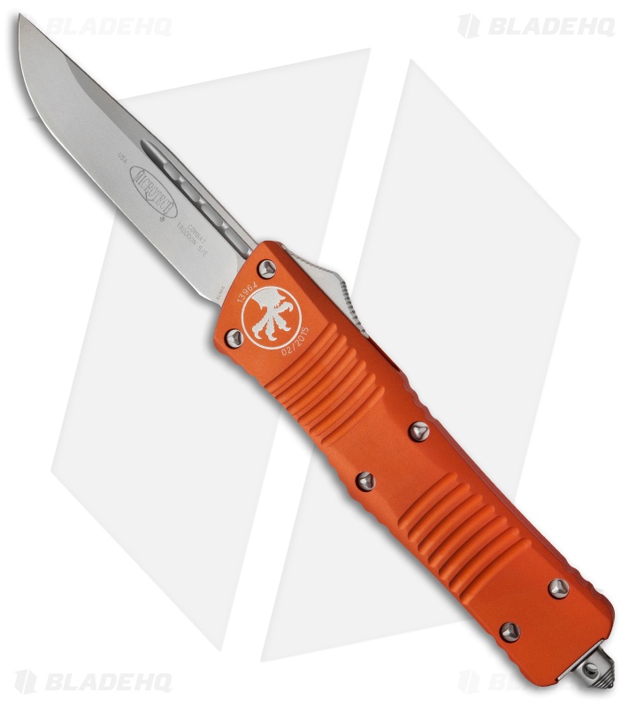 Microtech Combat Troodon S/E OTF Automatic Knife Orange (3.8" Bead Blast) 143-7