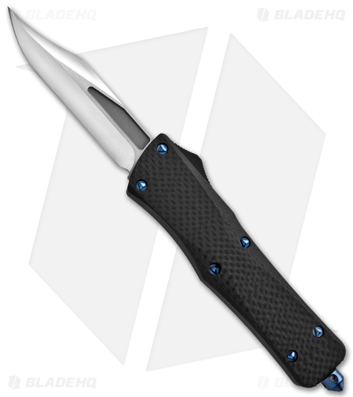 Marfione Custom Carbon Fiber Combat Troodon OTF Bowie Knife (High Polish)