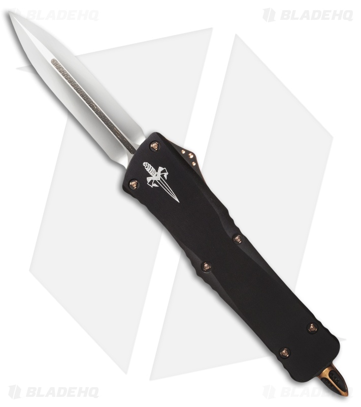 Marfione Custom Combat Troodon D/E OTF Knife Aluminum/Copper (3.8" Mirror)