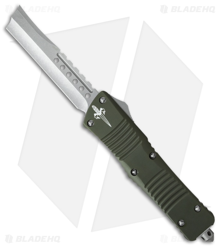Marfione Custom Hellhound Combat Troodon OTF Knife OD Aluminum (Apocalyptic)
