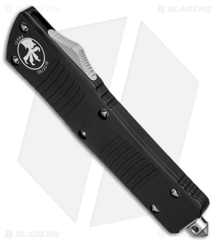 Microtech Combat Troodon T/E OTF Automatic Knife Black (3.8" BB Serr) 144-8