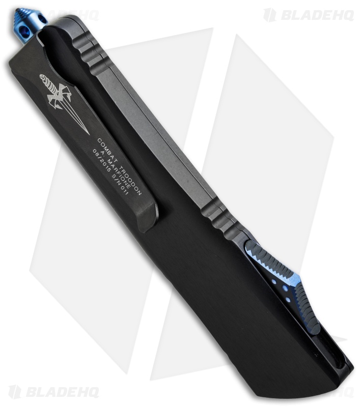 Marfione Custom Combat Troodon Clip Point OTF Knife Al (3.8" Mirror DLC)