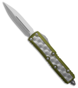 Microtech Daytona D/E OTF Knife Bubble Inlay/OD Green (3" Stonewash)